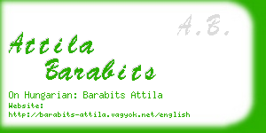 attila barabits business card